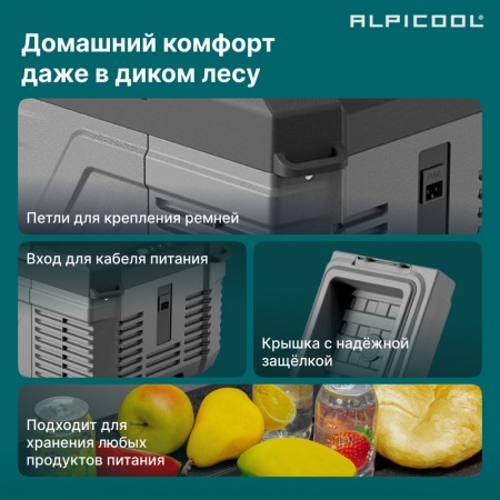 Компрессорный автохолодильник Alpicool NL12 (12/24)